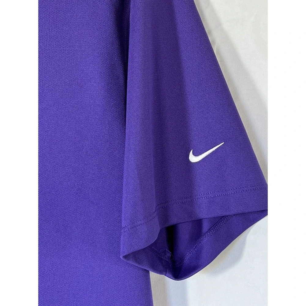Nike Golf Dri Fit Polo Shirt Mens Size Large Short Sleeve Purple‎ Shirt